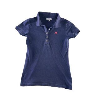 Aeropostale Womens Navy Polo Shirt With A87 Logo